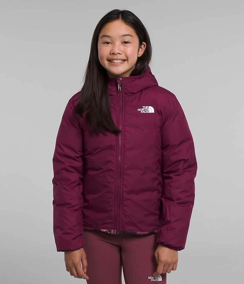 Doudoune The North Face Reversible North Encapuchonné Fille Fushia | FR WEBDM