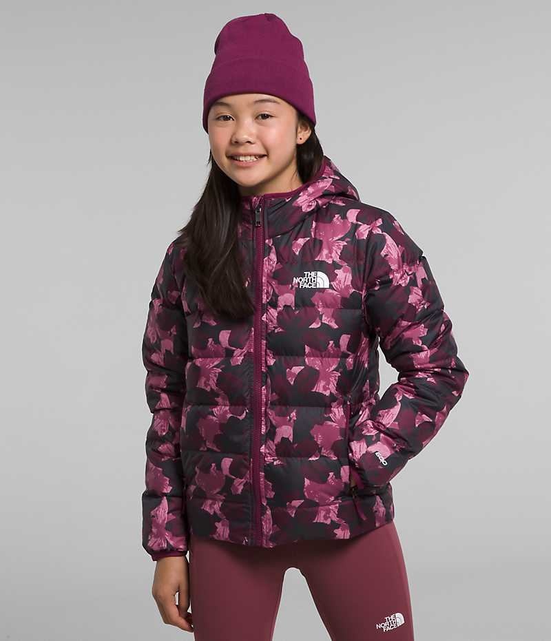 Doudoune The North Face Reversible North Encapuchonné Fille Fushia | FR WEBDM