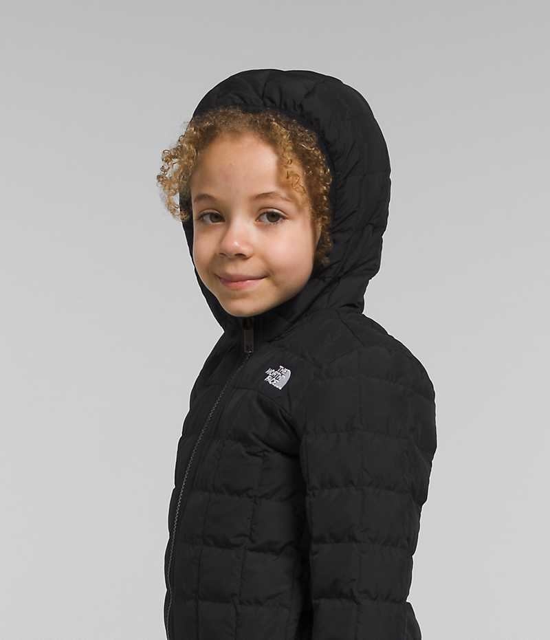 Doudoune The North Face Reversible ThermoBall™ Encapuchonné Fille Noir | FR NVKCM