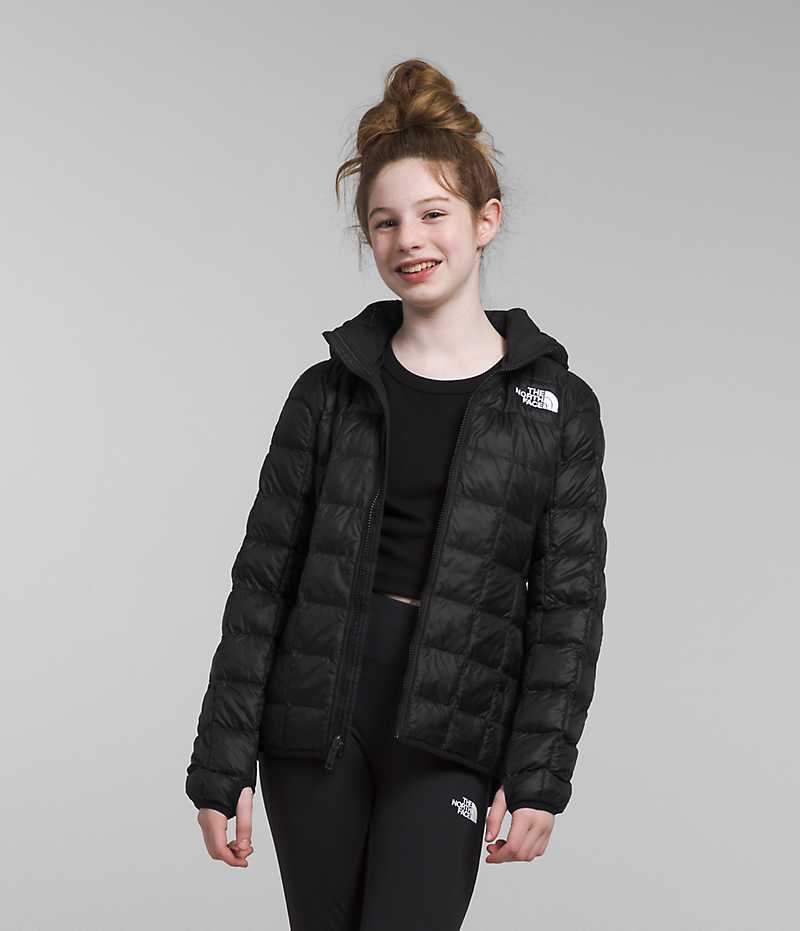 Doudoune The North Face ThermoBall™ Encapuchonné Fille Noir | PARIS UQVPI