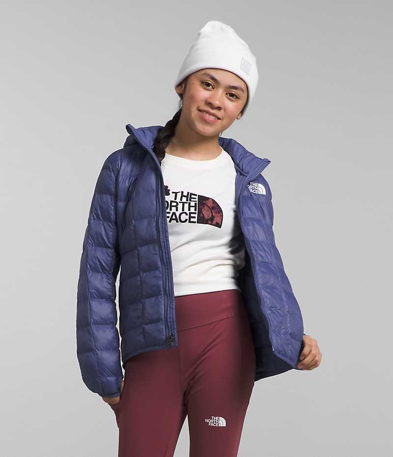 Doudoune The North Face ThermoBall™ Encapuchonné Fille Bleu | FR OYHJW