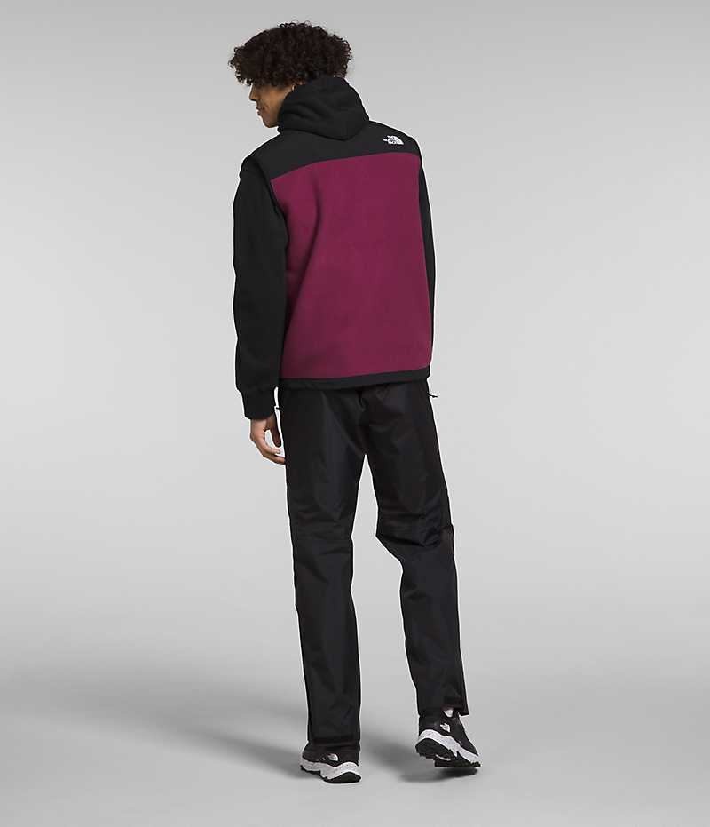 Gilet The North Face Denali Homme Fushia Noir | FR CSKET