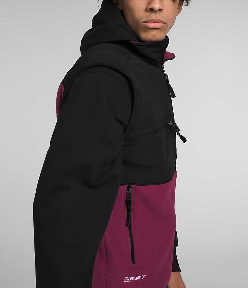 Gilet The North Face Denali Homme Fushia Noir | FR CSKET