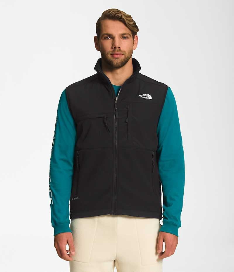 Gilet The North Face Denali Homme Noir | FRANCE BXKOA