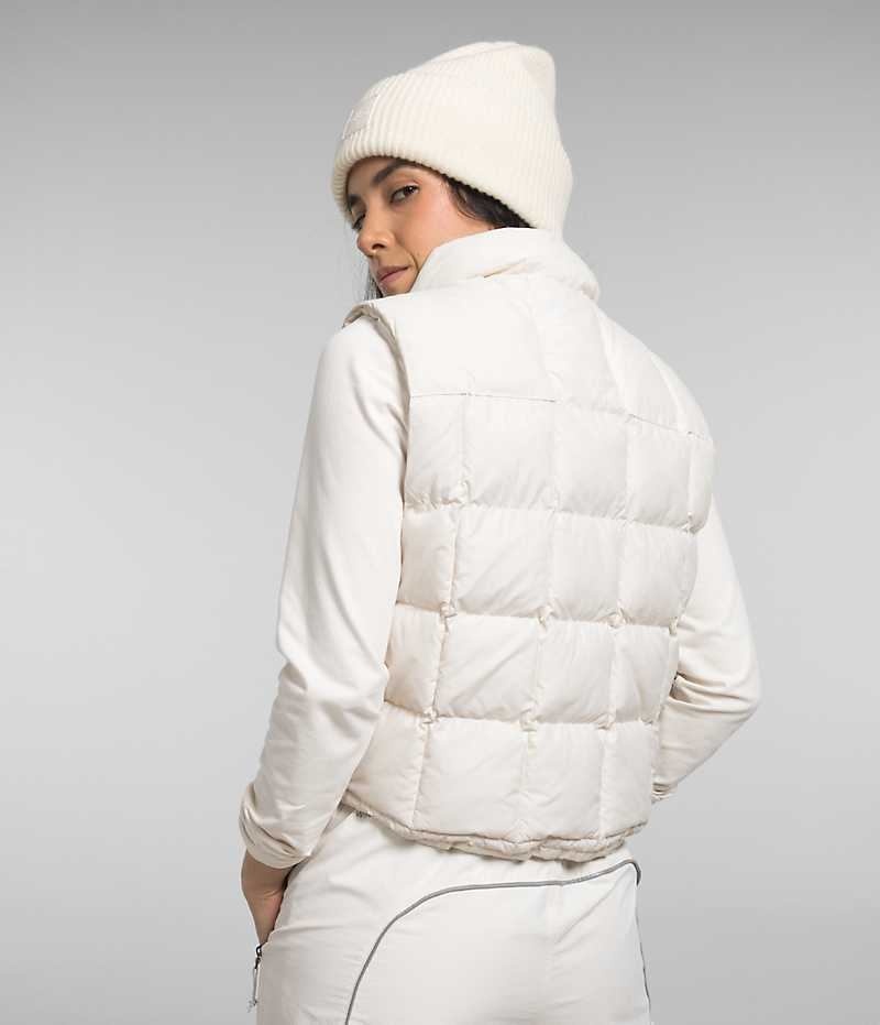 Gilet The North Face Lhotse Reversible Femme Blanche | FR GNQMC