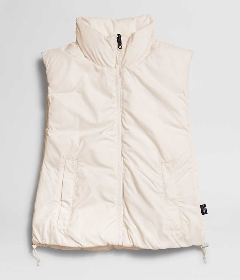 Gilet The North Face Lhotse Reversible Femme Blanche | FR GNQMC