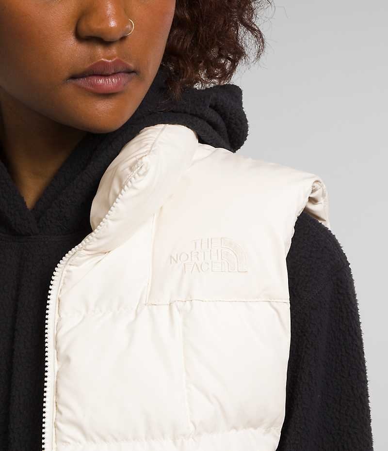 Gilet The North Face Lhotse Reversible Femme Blanche | FR GNQMC