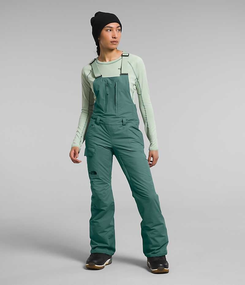 Pantalon Bib The North Face Freedom Insulated Femme Vert | PARIS DCVFE