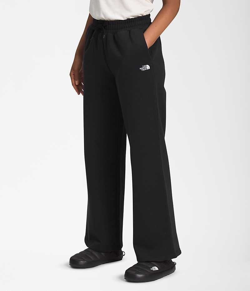 Pantalon En Molleton The North Face Felted Larges Leg Femme Noir | FR XNWIT