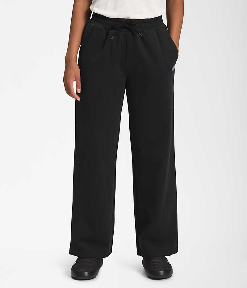 Pantalon En Molleton The North Face Felted Larges Leg Femme Noir | FR XNWIT