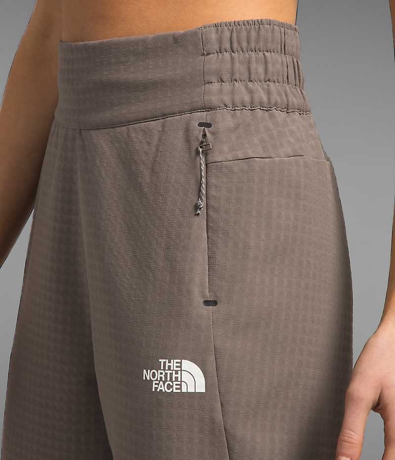 Pantalon En Molleton The North Face Tekware™ Grid Femme Marron | FR VEFKH