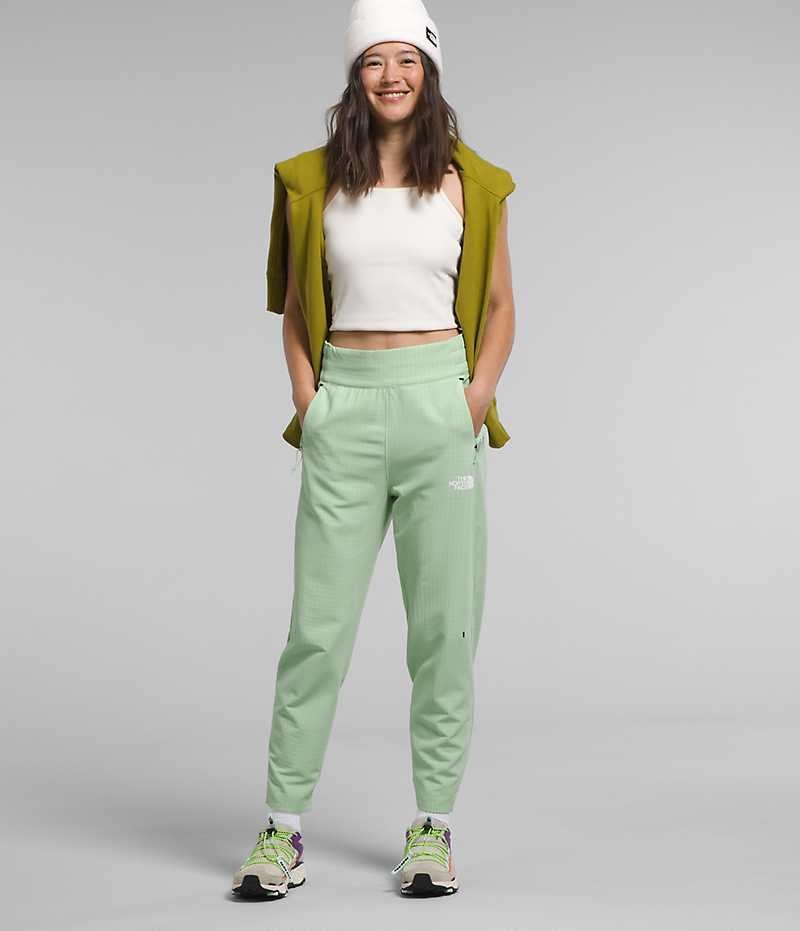 Pantalon En Molleton The North Face Tekware™ Grid Femme Menthe | FR MFKQO