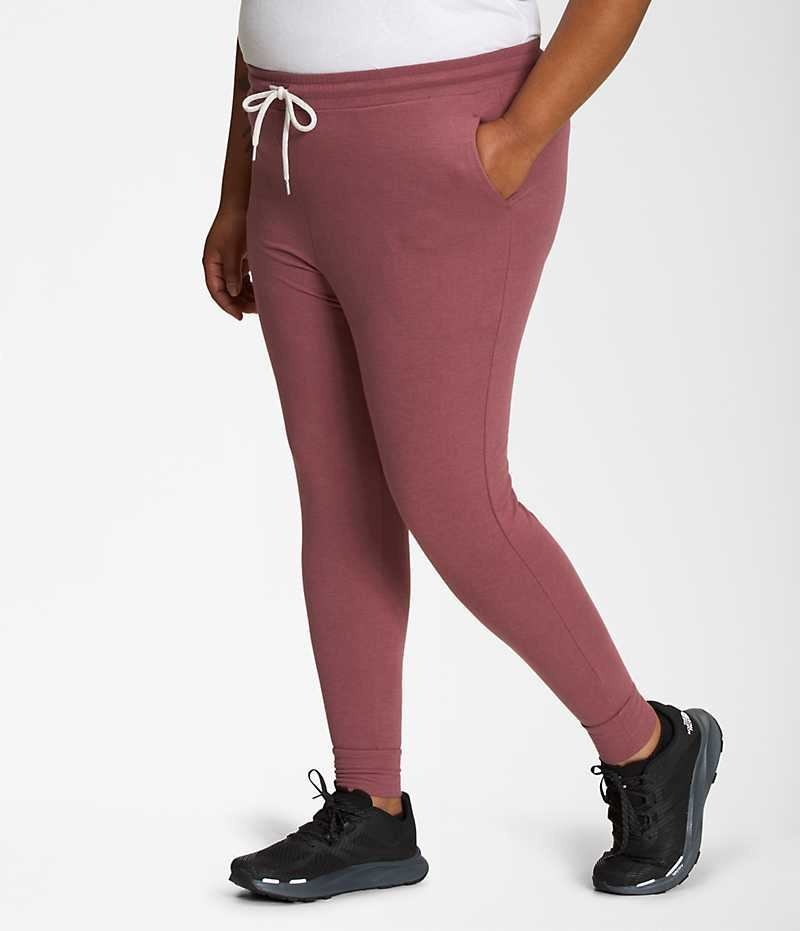 Pantalon Jogging The North Face Plus Westbrae Knit Femme Rouge | FRANCE KMIRW