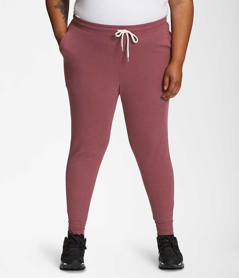 Pantalon Jogging The North Face Plus Westbrae Knit Femme Rouge | FRANCE KMIRW