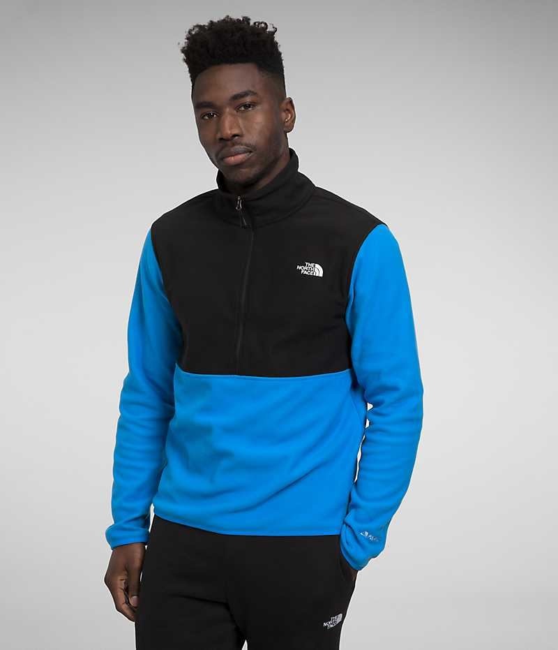 Pulls De Golf The North Face Alpine Polartec® 100 ½-Zip Homme Bleu Noir | FR SOCJT