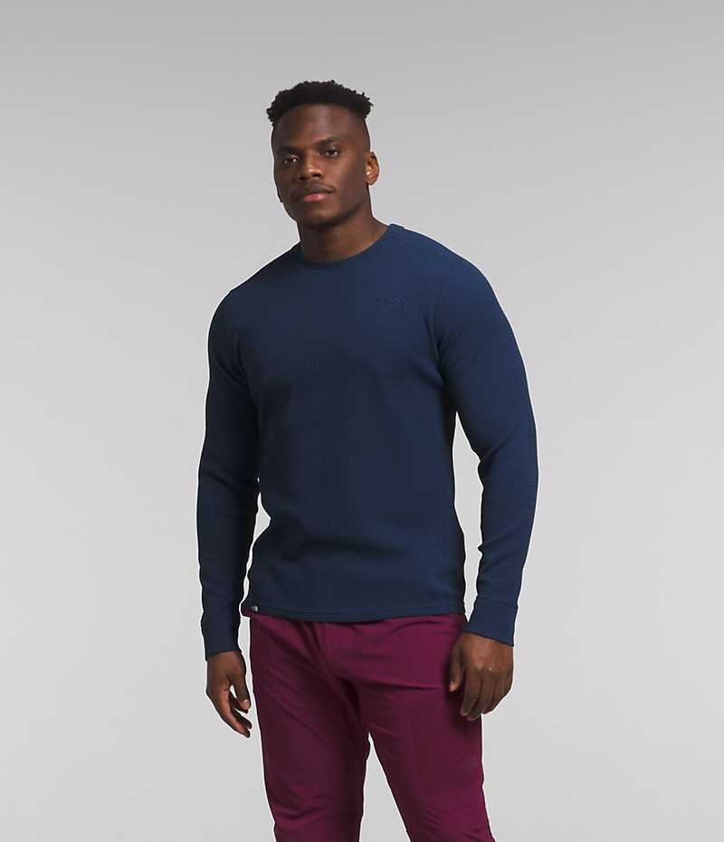 Pulls De Golf The North Face Canyon Fog Thermal Long Sleeve Homme Bleu Marine | PARIS STJAC