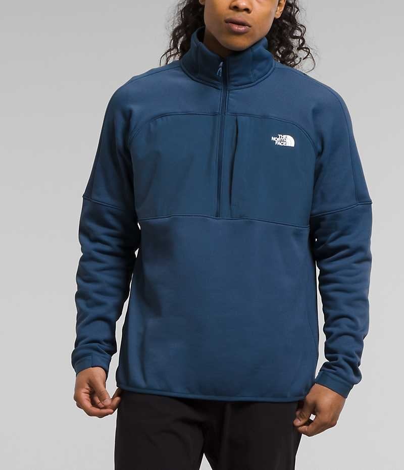 Pulls De Golf The North Face Canyonlands High Altitude ½-Zip Homme Bleu | FR TKRCG