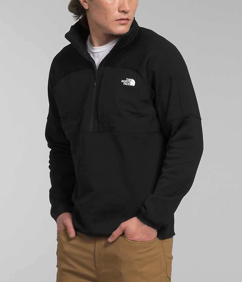 Pulls De Golf The North Face Canyonlands High Altitude ½-Zip Homme Noir | FRANCE NSQFL