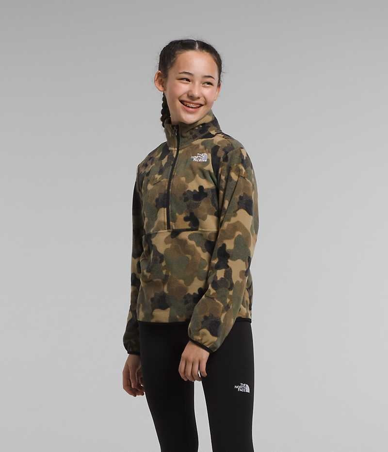 Pulls De Golf The North Face Glacier ¼-Zip Fille Camouflage | FR ZURYE