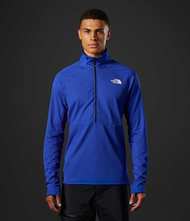 Pulls De Golf The North Face Summit Series FUTUREFLEECE™ LT ½-Zip Homme Bleu | PARIS UFDKM