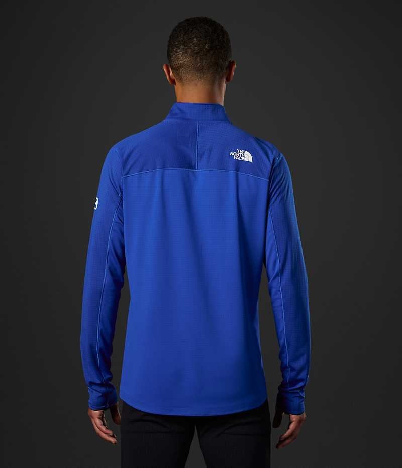 Sweatshirt The North Face Summit Series Crevasse ½-Zip Homme Bleu | FR ZKCBT