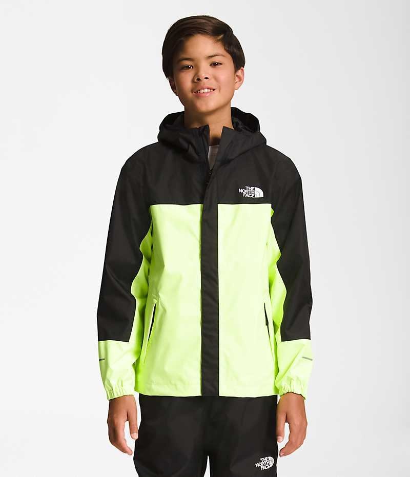 Veste Imperméable The North Face Antora Garcon Vert Noir | FR JHIQG