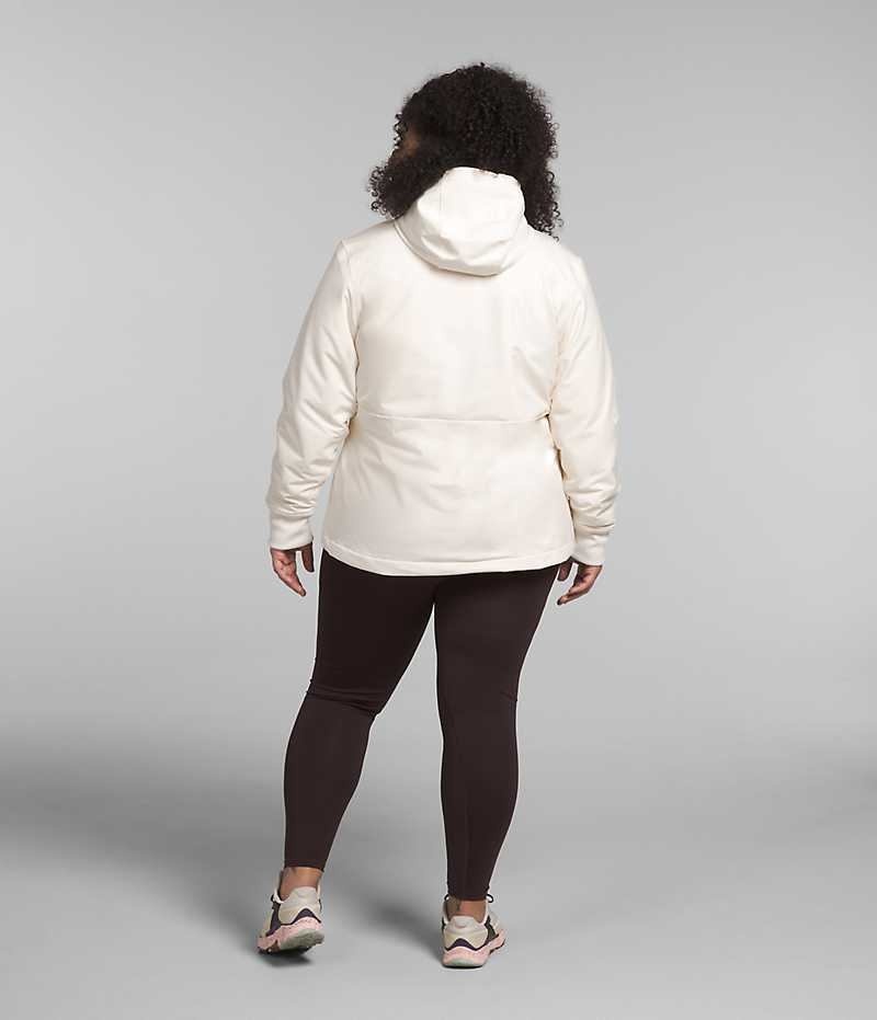 Veste Softshell The North Face Plus Shelbe Raschel Hoodie Femme Blanche | FR BHFKT