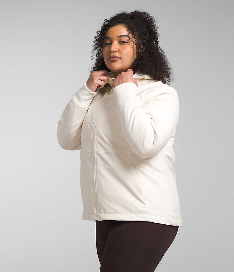 Veste Softshell The North Face Plus Shelbe Raschel Hoodie Femme Blanche | FR BHFKT