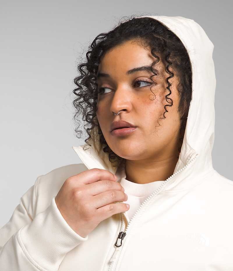 Veste Softshell The North Face Plus Shelbe Raschel Hoodie Femme Blanche | FR BHFKT