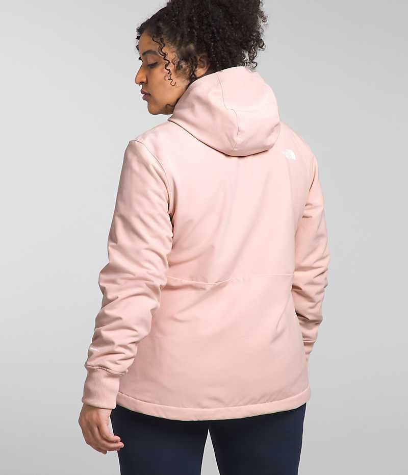 Veste Softshell The North Face Plus Shelbe Raschel Hoodie Femme Rose | FRANCE UJGSA