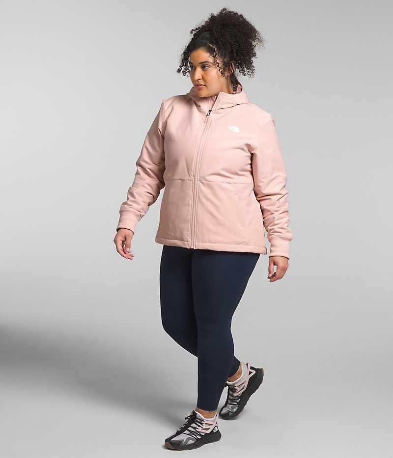 Veste Softshell The North Face Plus Shelbe Raschel Hoodie Femme Rose | FRANCE UJGSA