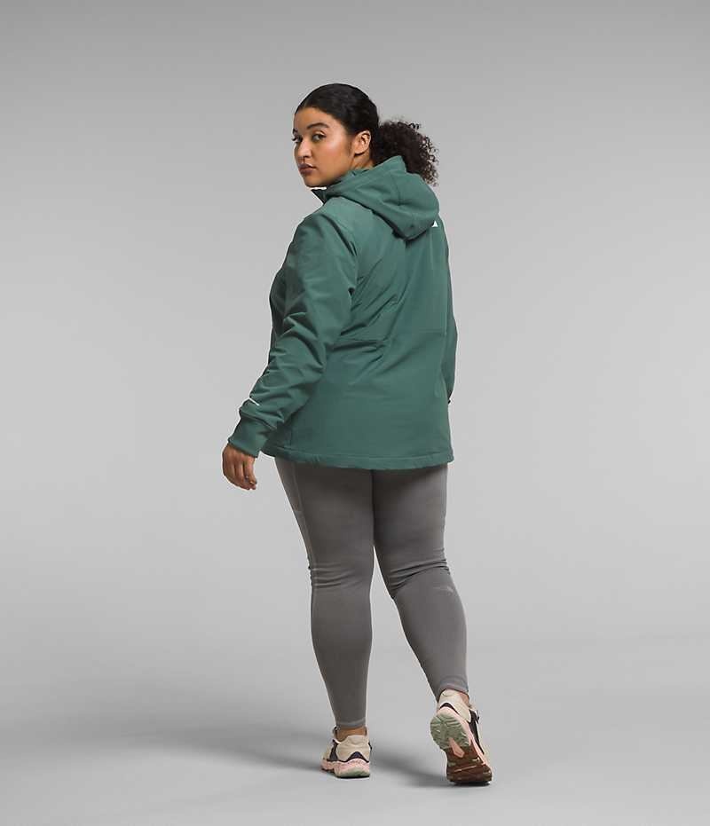 Veste Softshell The North Face Plus Shelbe Raschel Hoodie Femme Vert | FRANCE GKOJN