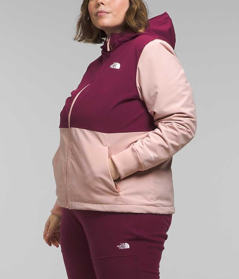 Veste Softshell The North Face Plus Shelbe Raschel Hoodie Femme Rose | PARIS MSGCU