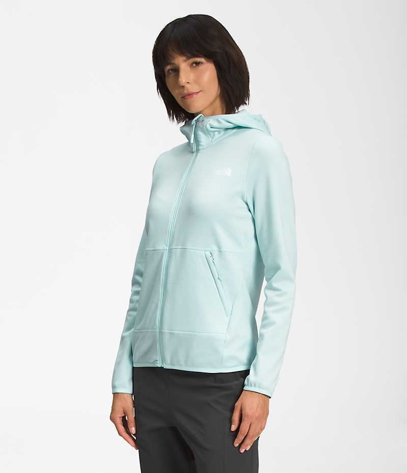 Vestes Polaires The North Face Canyonlands Hoodie Femme Bleu Clair | PARIS IGKER