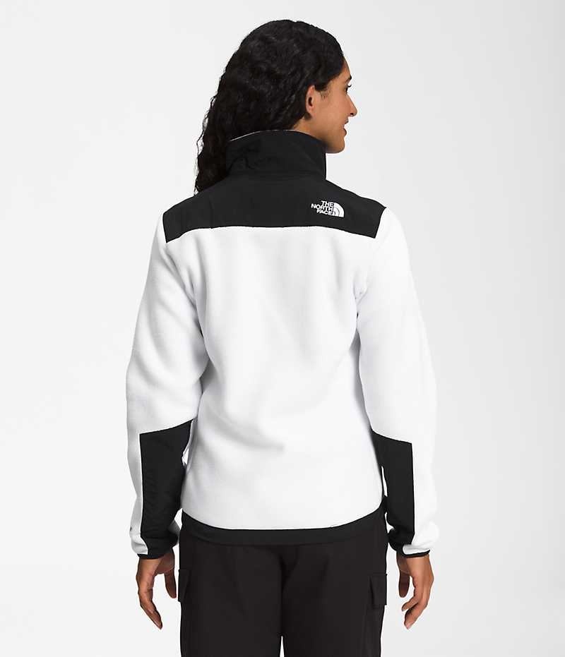 Vestes Polaires The North Face Denali Femme Blanche Noir | PARIS KCNTZ