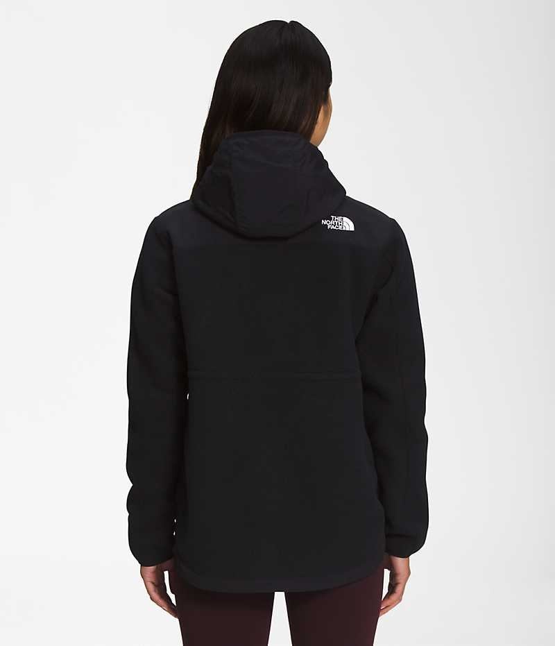 Vestes Polaires The North Face Denali Hoodie Femme Noir | FRANCE GONYF