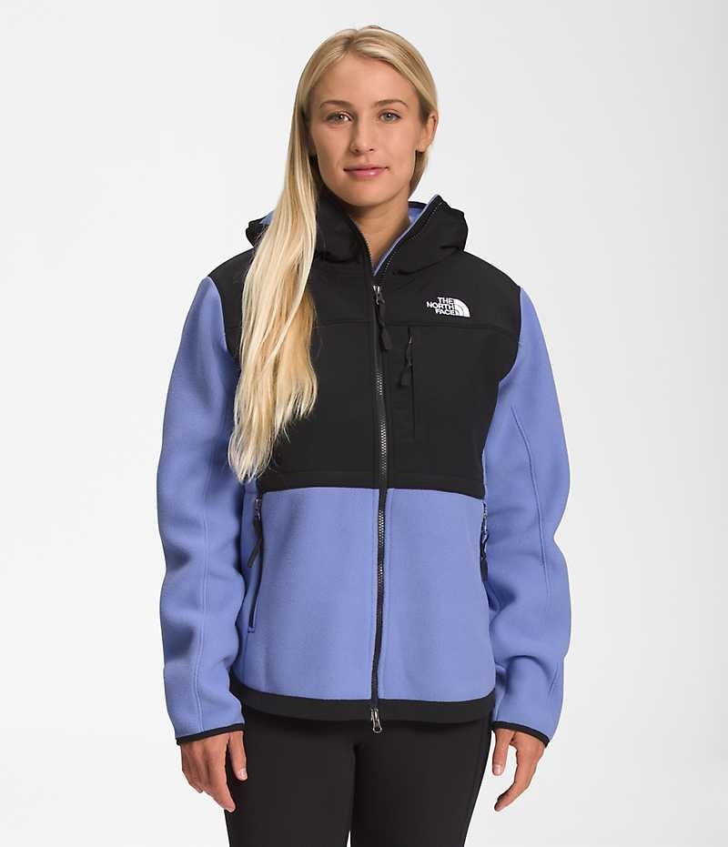 Vestes Polaires The North Face Denali Hoodie Femme Noir Bleu | FR VWSTE