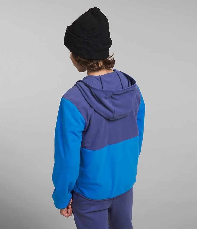 Vestes Polaires The North Face Glacier Full-Zip Encapuchonné Garcon Bleu | FRANCE AIBHZ