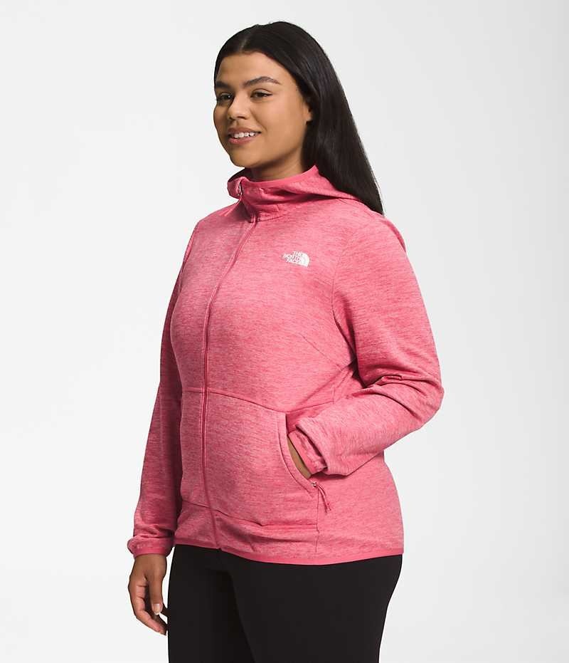 Vestes Polaires The North Face Plus Canyonlands Hoodie Femme Rose | FRANCE USJGV