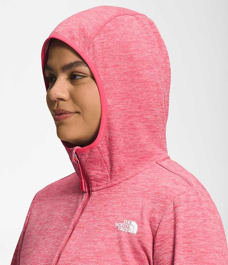 Vestes Polaires The North Face Plus Canyonlands Hoodie Femme Rose | FRANCE USJGV