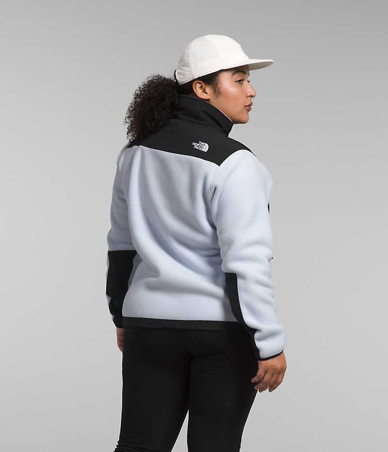 Vestes Polaires The North Face Plus Denali Femme Noir Blanche | FR UJKEF