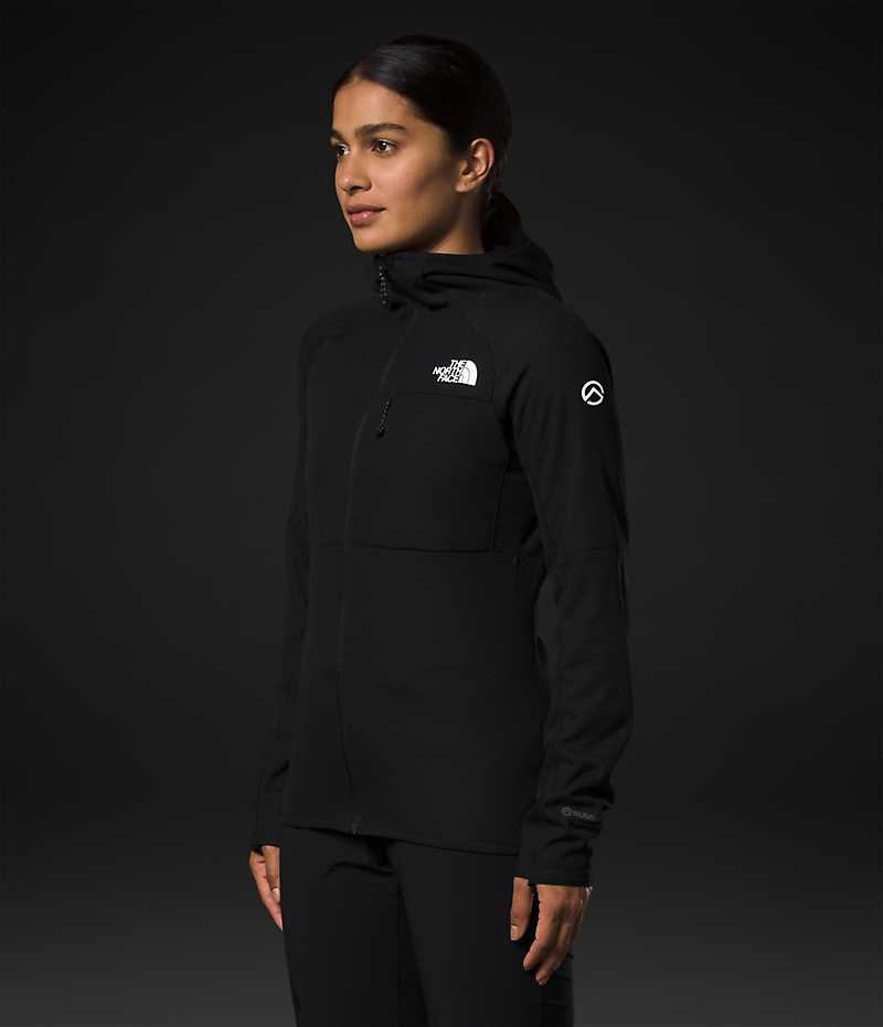 Vestes Polaires The North Face Summit Series FUTUREFLEECE™ Full-Zip Hoodie Femme Noir | FRANCE BYAGM