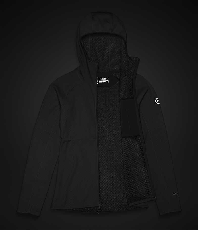 Vestes Polaires The North Face Summit Series FUTUREFLEECE™ Full-Zip Hoodie Femme Noir | FRANCE BYAGM