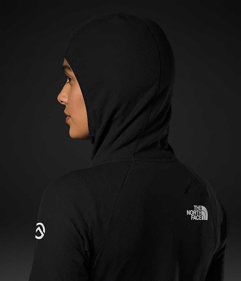 Vestes Polaires The North Face Summit Series FUTUREFLEECE™ Full-Zip Hoodie Femme Noir | FRANCE BYAGM