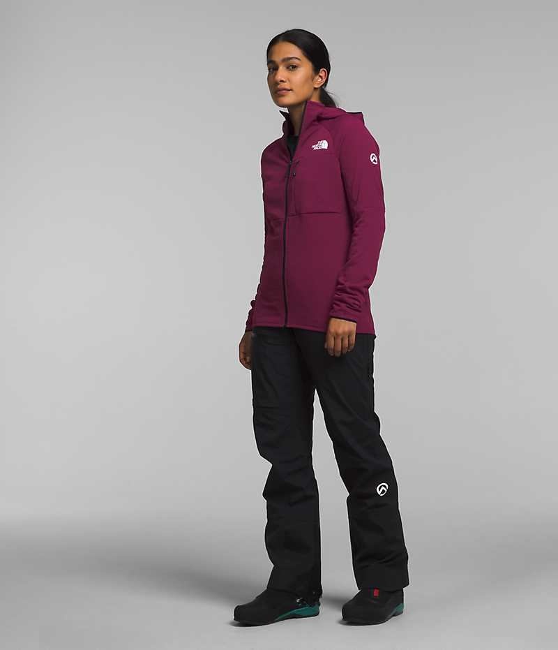 Vestes Polaires The North Face Summit Series FUTUREFLEECE™ Full-Zip Hoodie Femme Bordeaux | PARIS CRGYP