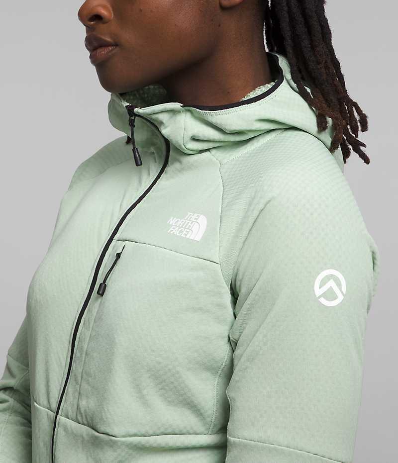 Vestes Polaires The North Face Summit Series FUTUREFLEECE™ Full-Zip Hoodie Femme Menthe | FR TJXND