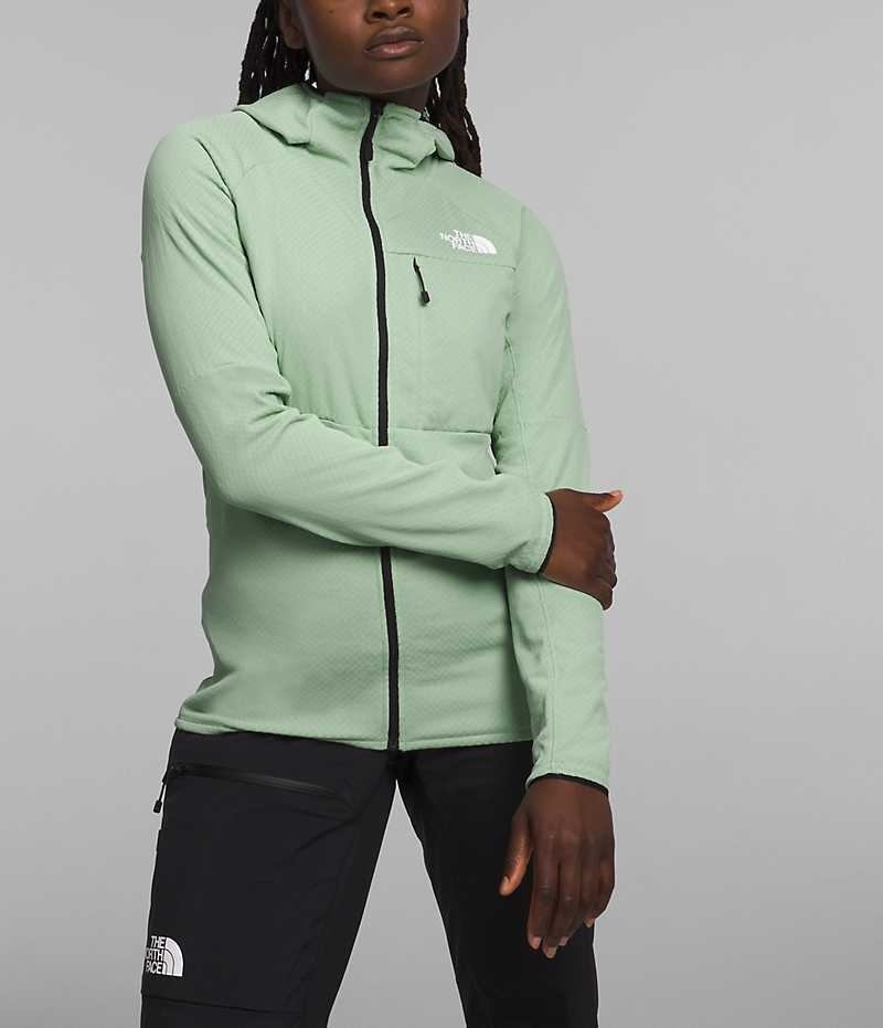 Vestes Polaires The North Face Summit Series FUTUREFLEECE™ Full-Zip Hoodie Femme Menthe | FR TJXND