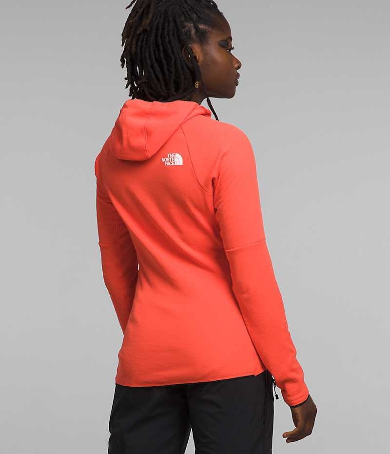 Vestes Polaires The North Face Summit Series FUTUREFLEECE™ Full-Zip Hoodie Femme Orange | FRANCE VUOME