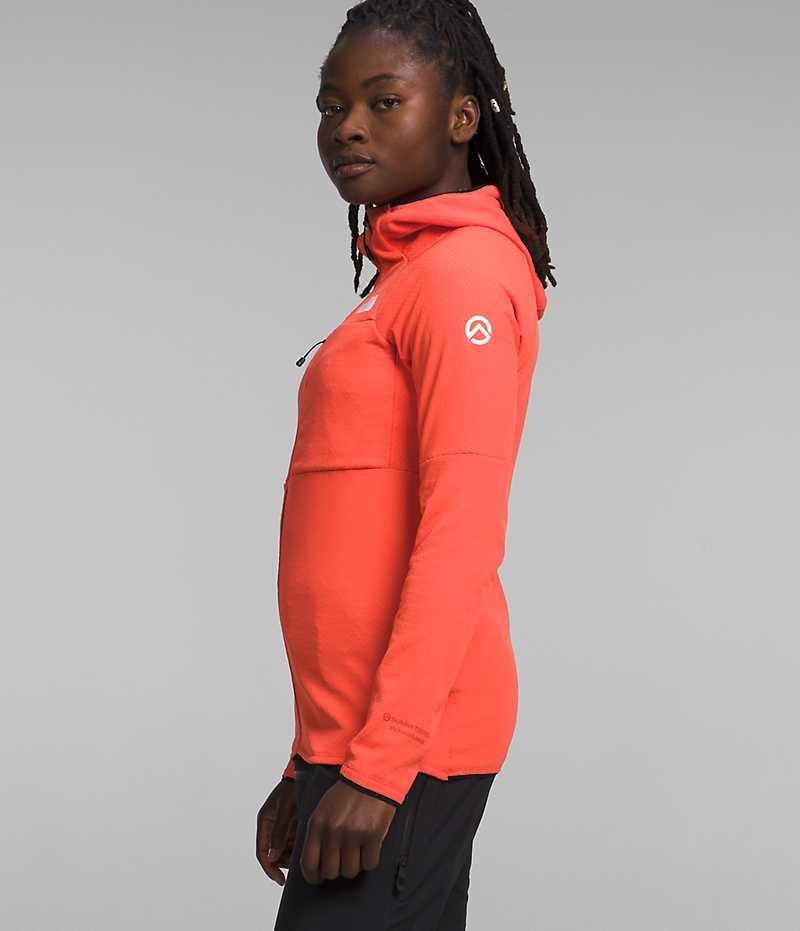 Vestes Polaires The North Face Summit Series FUTUREFLEECE™ Full-Zip Hoodie Femme Orange | FRANCE VUOME