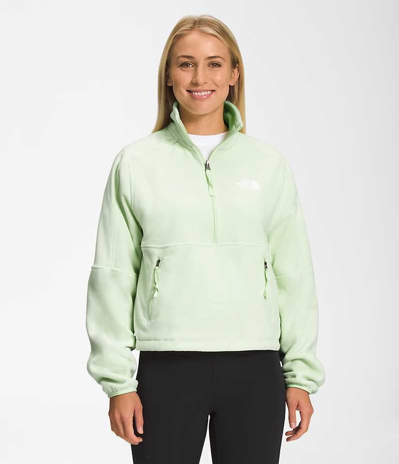 Vestes Polaires The North Face TNF™ Polartec® 100 ¼-Zip Femme Menthe | FRANCE XWPKF